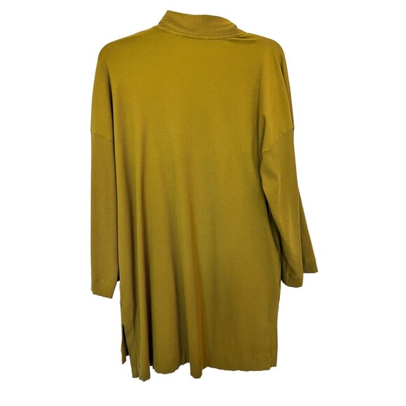 Isaac Mizrahi Live Open Front Cardigan w/Pockets 3/4 Sleeves Sz Small Olive Grn - Picture 2 of 7